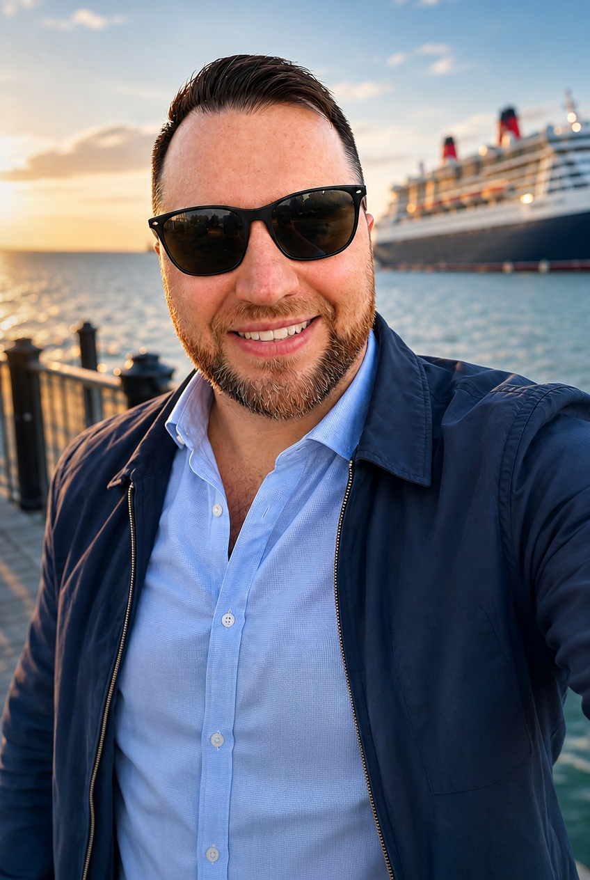 Ross Saunders, founder of Southampton Cruise Days, at Southampton waterfront